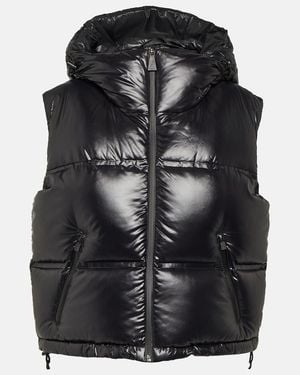 Aztech Mountain Snowbird Cropped Down Vest - Black