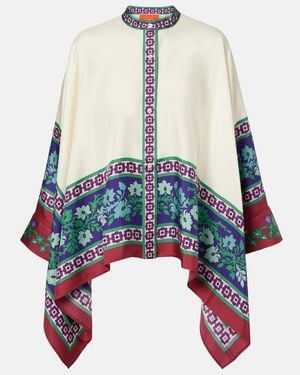 La DoubleJ Bedrucktes Hemd Foulard Aus Seiden-Twill - Weiß