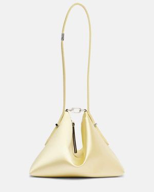 TOTEME Scoop Satin Shoulder Bag - Metallic