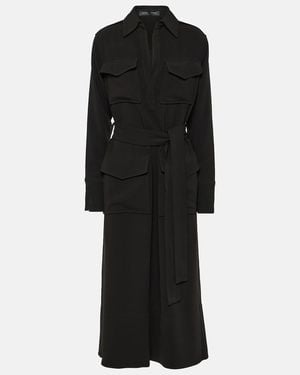 Proenza Schouler Vanessa Crepe Midi Dress - Black