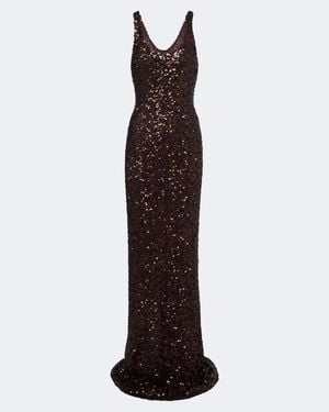 The Sei Sequined Gown - Brown