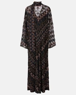 Missoni Chevron Lame Maxi Dress - Black
