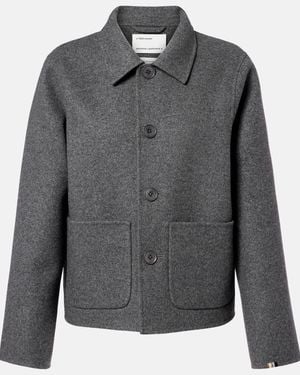 Extreme Cashmere N°463 Mover Wool And Cashmere Jacket - Gray