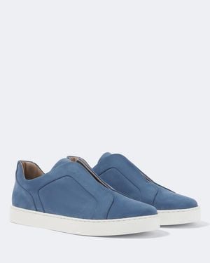 Manolo Blahnik Sneakers Agilio Aus Leder - Blau