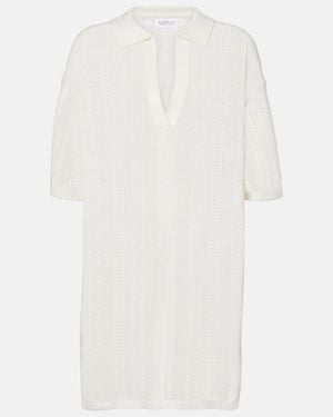 Velvet Mila Cotton Pointelle Minidress - White
