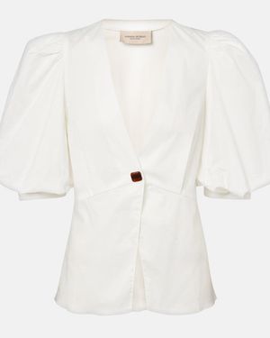 Adriana Degreas Cotton Top - White