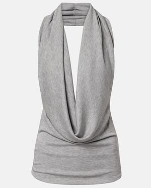AYA MUSE Viona Draped Top - Gray