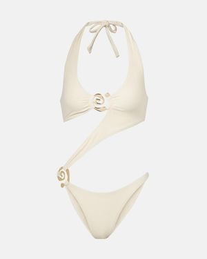 SAME Banador Halter Spiral Con Aberturas - Blanco