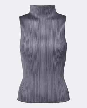 Pleats Please Issey Miyake Top Basics - Grau