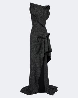 Maticevski Flashpoint Ruffled Asymmetric Gown - Black