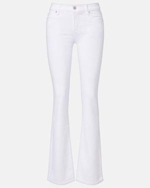 FRAME Low-Rise Bootcut Jeans The Rodeo - Weiß