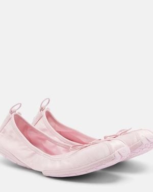 Balenciaga Ballet Canvas Ballet Flats - Pink