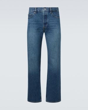 FRAME Relaxed Distressed Straight Jeans - Blue