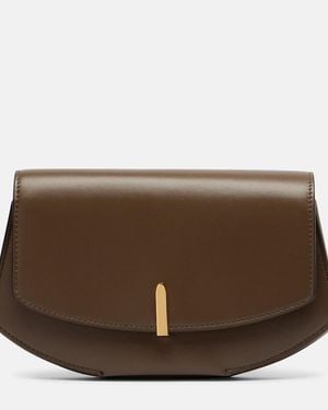SAVETTE Clutch Florence Aus Leder - Braun