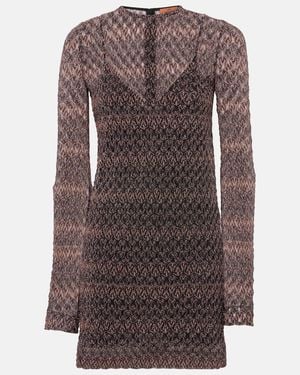 Missoni Lame Minidress - Brown