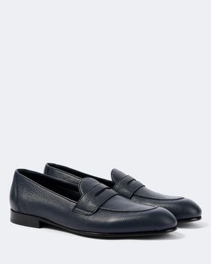 Brioni Loafers Aus Leder - Blau