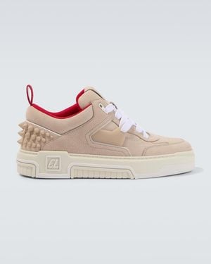 Christian Louboutin Astroloubi Leather Trainers - Natural