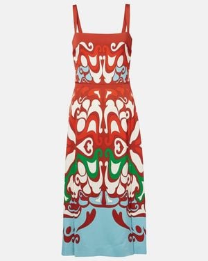 La DoubleJ Buy Me A Martini Satin Midi Dress - Red