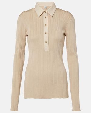 TOTEME Jersey Polo Jumper - Natural