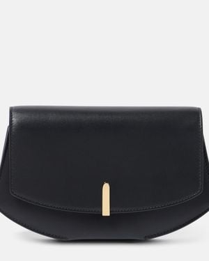 SAVETTE Florence Leather Clutch - Black