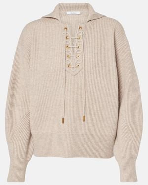 Max Mara Eccelso Wool And Cashmere Jumper - Natural