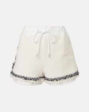 Sacai Boucle Shorts - White