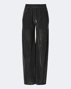 Gucci Embellished Wide-Leg Trousers - Black