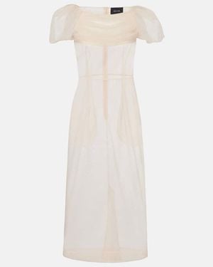 Simone Rocha Tulle Midi Dress - White