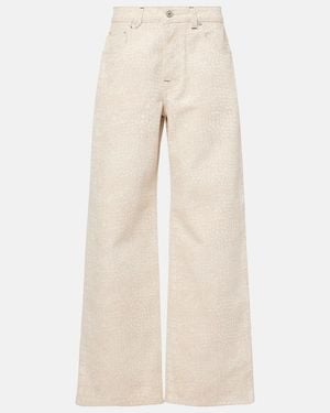 Jacquemus The Wide De-Nîmes Denim Pants - Natural