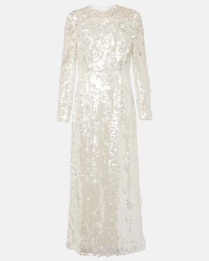 Emilia Wickstead Bridal Amiria Sequined Gown - White