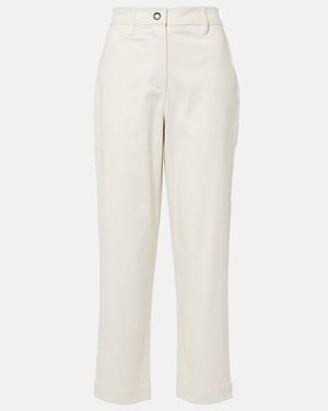 Proenza Schouler Label Cait Cotton-Blend Tapered Trousers - White