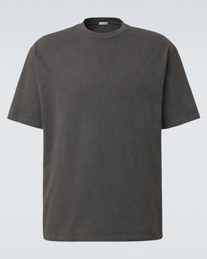 A.PRESSE Vintage Cotton Jersey T-Shirt - Grey