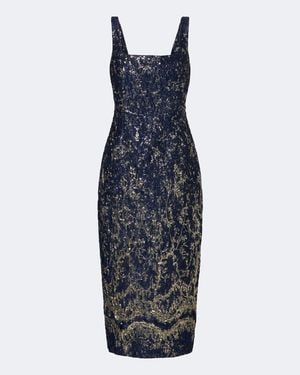 Jonathan Simkhai Virette Jacquard Cocktail Dress - Blue