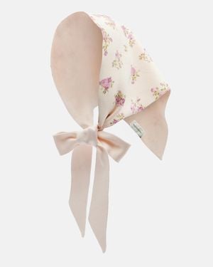 Magda Butrym Floral Cotton Scarf - Natural