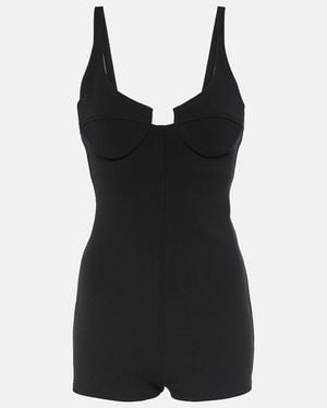 Magda Butrym Wool-Blend Romper - Black