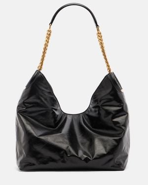 Saint Laurent Schultertasche Hortense Small Aus Leder - Schwarz