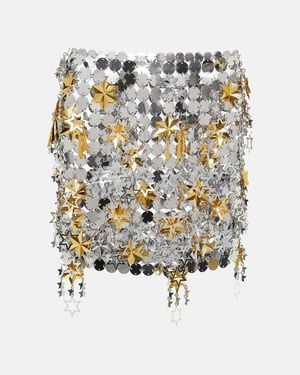 Rabanne Embellished Miniskirt - White