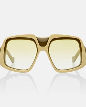 Loewe Collage Anagram Square Sunglasses - Metallic