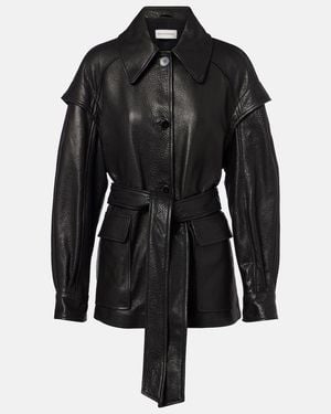 Nour Hammour Lederjacke Perrin - Schwarz