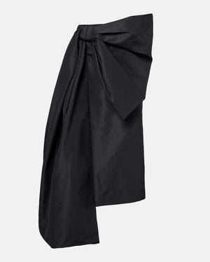 Givenchy Bow-Detail Taffeta Maxi Skirt - Black