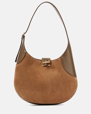 Loro Piana Bobbin Medium Leather Shoulder Bag - Brown