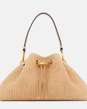 Jimmy Choo Cinch M Raffia Shoulder Bag - Natural