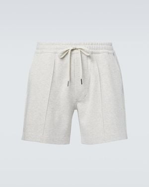 Tom Ford Cotton, Silk, And Cashmere Shorts - White