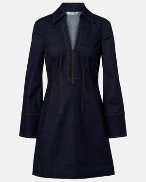 Veronica Beard Raymond Denim Minidress - Blue