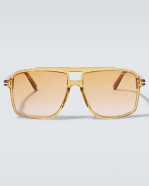 Tom Ford Kemp Aviator Sunglasses - Brown