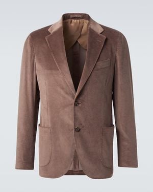 Lardini Cotton Corduroy Blazer - Brown