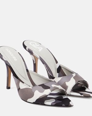 Gia Borghini Perni 04 Uni Camouflage Mules - Metallic