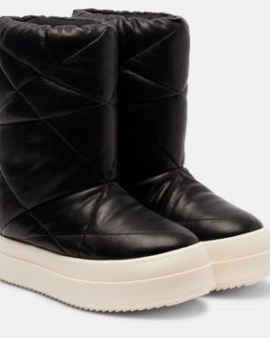 Rick Owens Mega Bumper Lunar Leather Boots - Black