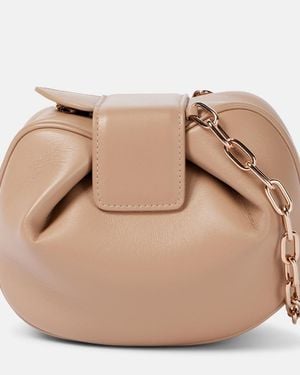 Gabriela Hearst Clutch Soft Demi Aus Leder - Natur