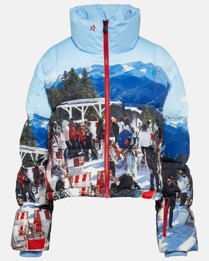 Perfect Moment Nevada Photo-print Ski Jacket - Blue